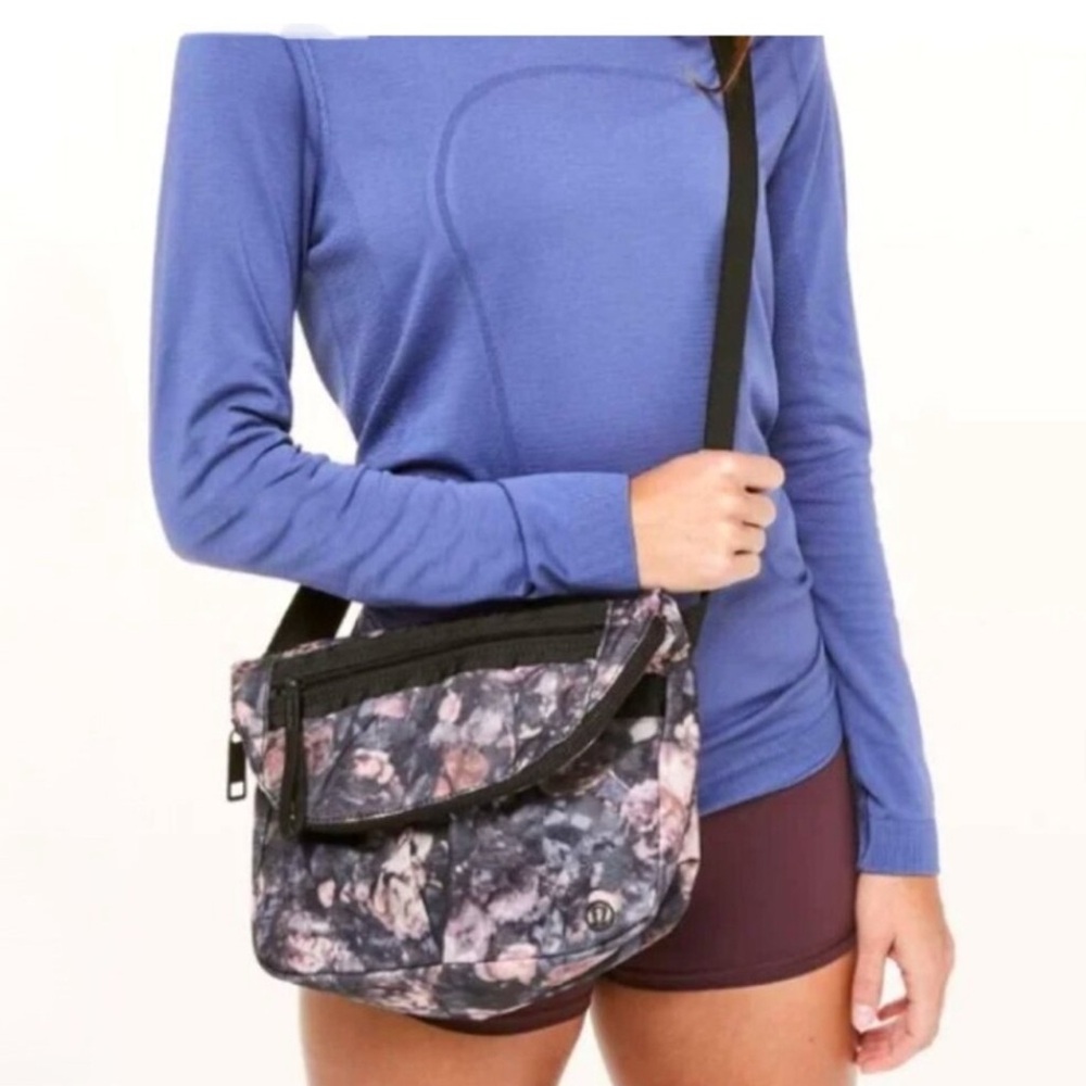 Lululemon Festival Bag II Floral Frosted Rose Multi/Black Women's Crossbody Bag